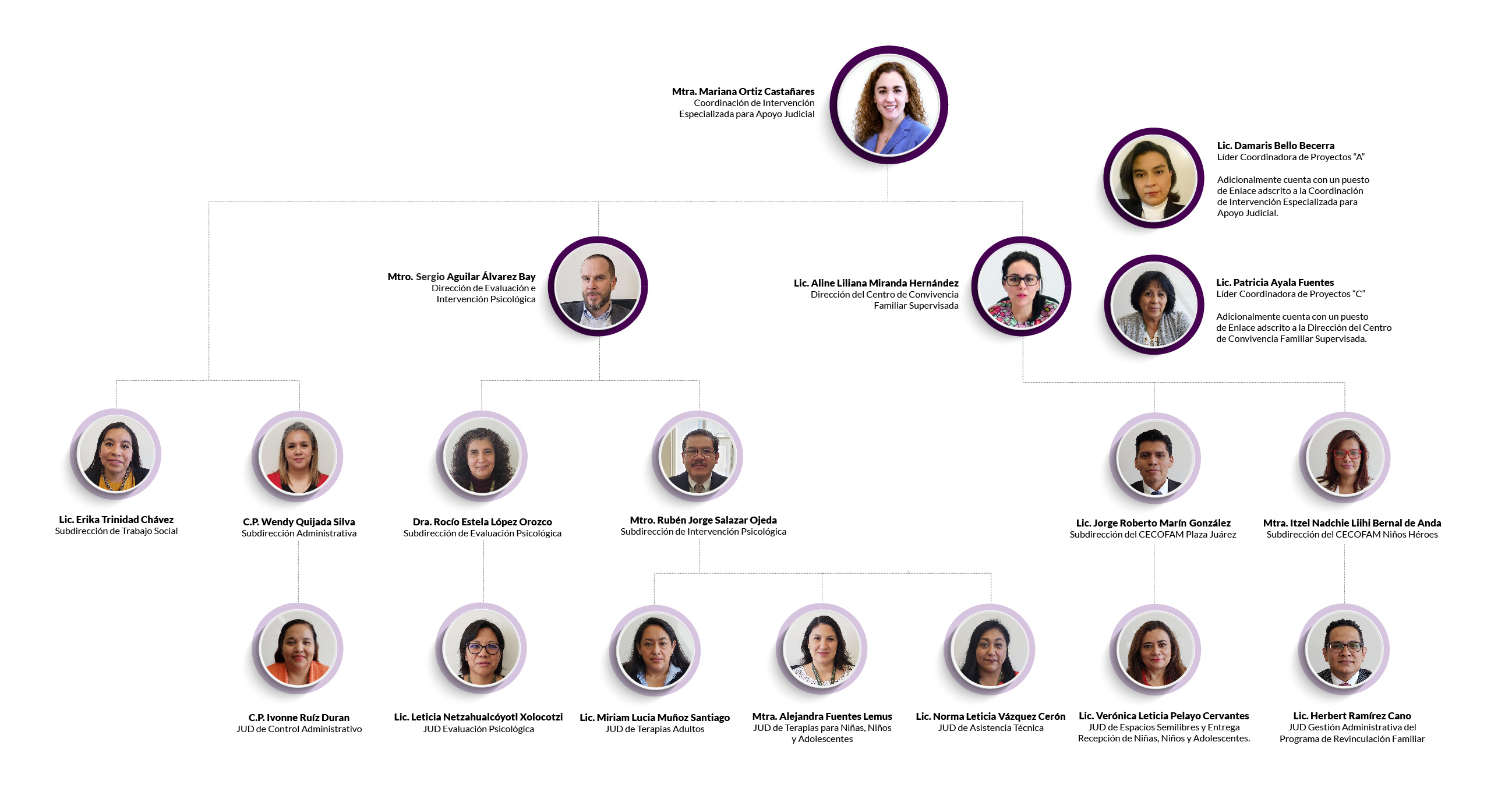 Organigrama – Coordinación de Intervención Especializada